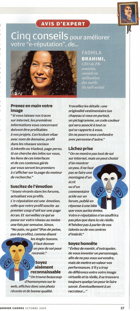 CourrierCadresOctobre2009 fadhila brahimi